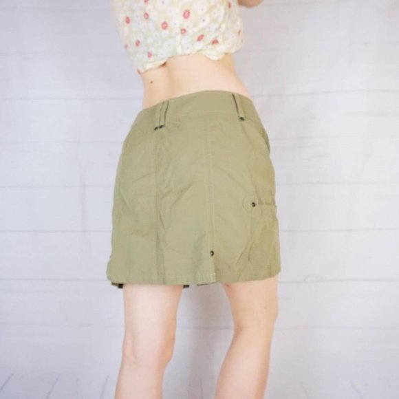 🍓Y2K KHAKI GREEN CARGO TECH SKORT🍓 - Picture 4 of 4